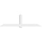 Ekena Millwork Eugene Architectural Grade PVC Gable Bracket, 108"W x 31 1/2"H x 6"D x 6"F, 7/12 Pitch GBP108X32X0606EUG00 - alternate 4